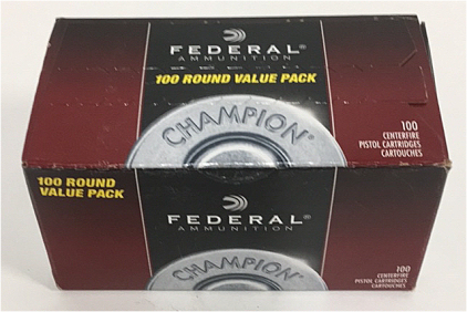 (1) Box Of (100) Federal .45 Auto Ammunition