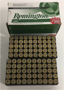 (1) Box of (100) Remington UMC 230GR. Jhp .45 Auto Ammunition