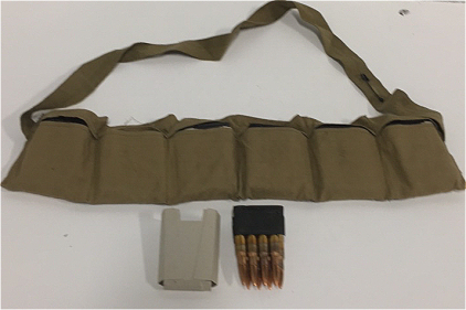 (1) Greek Bandolier (6) M1-Garand 30-06 Loaded Clips