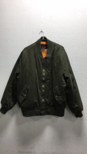 Mens Large Olive Green Coat