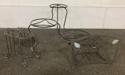 Outside Hose Holder, Plant Pot Stand, And Gardening Utensils Holder