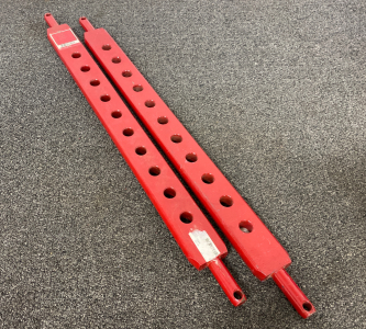 Pair of Red Drawbars Cat I- 2 1/2&rdquo;x 1&rdquo;x 26&rdquo;