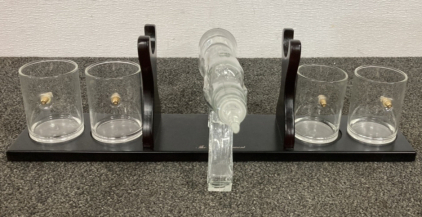 Rifle Decanter and Glass Set