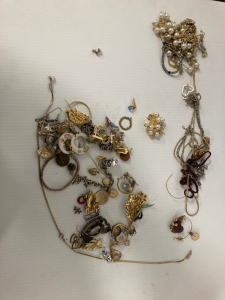 Bag of costume jewelry