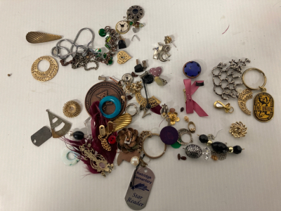 Bag of costume jewelry