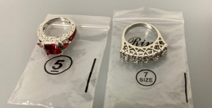 2 rings size 5 and 7
