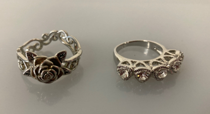 2 rings size 7 and 8