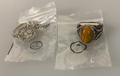 2 rings size 5 and 7