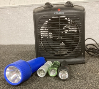 Mini Heater And Flashlights