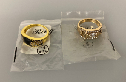 2 rings size 11 and 9
