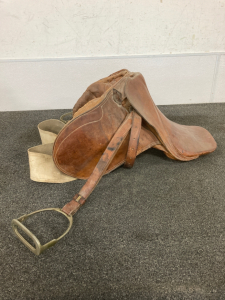 Vintage Leather Horse Saddle