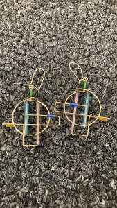 Vintage 12K Murano Glass Earrings