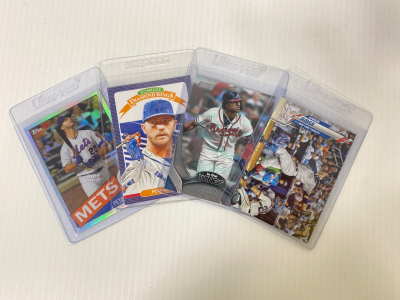 (4) Collectible Baseball Cards Includes: Aaron Judge, Ronald Acu&ntilde;a Jr, Pete Alonso