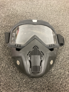 Paintball Full Face Mask And Goggles, Detachable for Motorcycle Dirtbike Transparent Lens