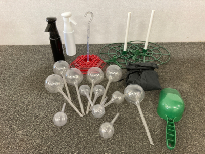 Garden Supplies, Water Globes, And More