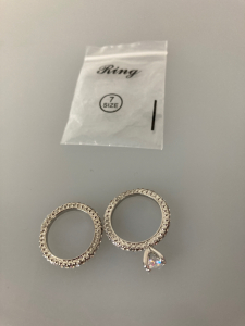 2 rings size 7