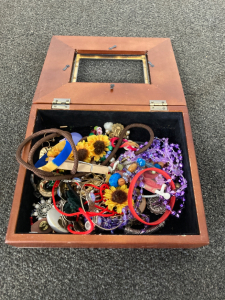 Box of assorted jewelry