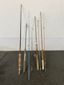 (4) Fishing Poles Without Reels