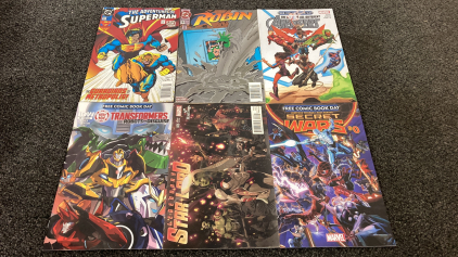 (6) Comic Books