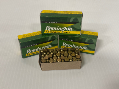 150 Rnds Of Remington .22 Golden Bullet