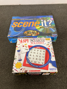 Scene It DVD Game & Spy Word Scramble