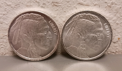 (2) Half Troy Ounce .999 Fine Silver Rounds