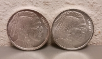 (2) Half Troy Ounce .999 Fine Silver Rounds