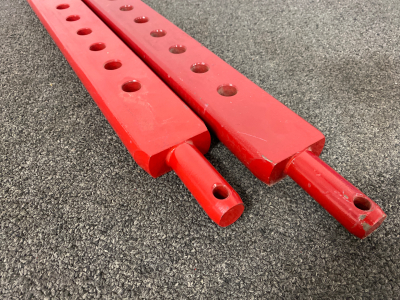 Pair of Red Drawbars Cat II- 3&rdquo;x 1 1/4&rdquo;x 32&rdquo;