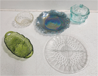 (5) Glass Candy Dishes