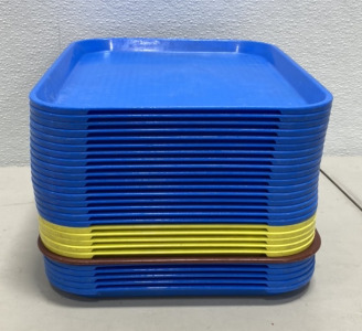 (28) Plastic Lunch Trays