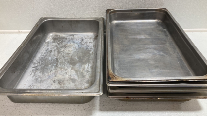 (6) Metal Hot Food Bins