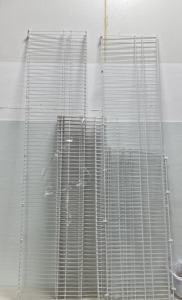 Racks of Large White Commercial Racks Various Sizes
