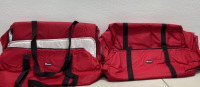 (2) Large Red Winware Delivery Bags