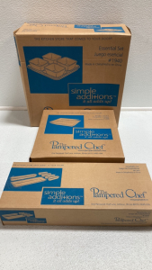 Pampered Chef: Essential Set #1940, Triangles #1928, Hospitality Set #1945
