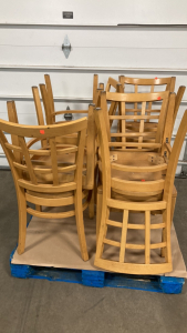 (8) Wood Chairs