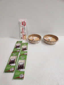 (4) Canning Lids, (2) Air Fyer Paper, (2) Cooking Paper