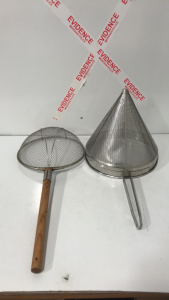 (2) Straining cooking utensils