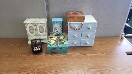 Assorted Decorative Jewelry Boxes