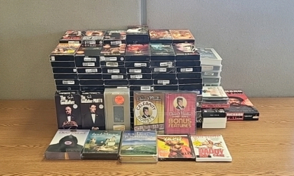 Assortment of VHS Movies and Some DVD Movies