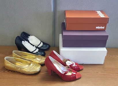 Size 8.5 "Unlisted" Women's Flats, Size 10 "Taryn Rose" Heels, and Size 10.5 "Taryn Rose" Red Heels