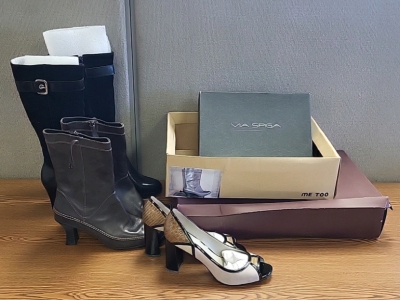 Size 9.5 "Via Spiga" Heels, 9.5 "Me Too" Brown Boots and 9.5 "Vigotti" Women's Boots