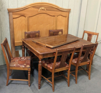 Dining Table w/(6) Chairs, Full/Queen Headboard