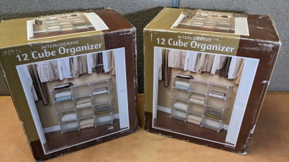 (2) New 12-Cube Organizers