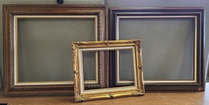(2) Large Picture Frames with (1) Small Picture Frame