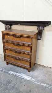 4-Drawer Chest, Large Wall Shelf