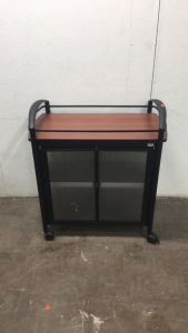 Safco 32&rdquo; x 34&rdquo; x 17&rdquo; Rolling Beverage Cart On Wheels