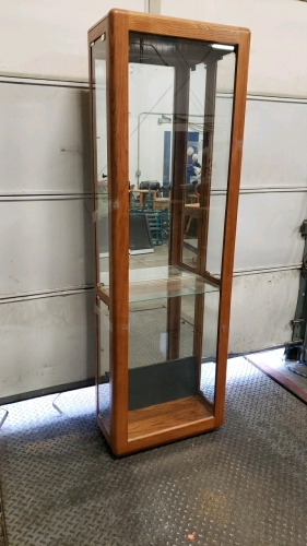 Wood with Glass Display Case