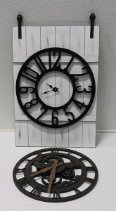 Barn Door And Gear Clocks