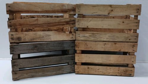 (4) Wood Crates