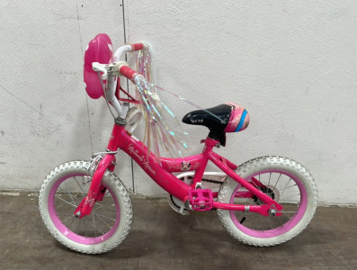 (1) Huffy Girl's Minnie Mouse Bicycle W/ Training Wheels & 14” Wheels